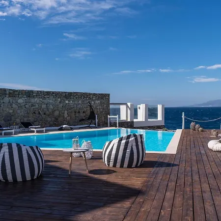 Extravagant Mykonos - Pousha - 5 Bedrooms - Sea Front Location - Whitewashed Architecture 4*